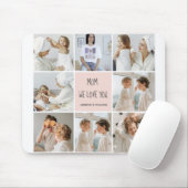 Collage Foto Mam We houden van je beste moeder Gif Muismat (Met muis)