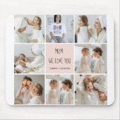 Collage Foto Mam We houden van je beste moeder Gif Muismat (Voorkant)