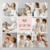 Collage Foto Mam We houden van je beste moeder Gif Poster (Voorkant)