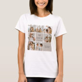 Collage Foto Mam We houden van je Gepersonaliseerd T-shirt (Voorkant)