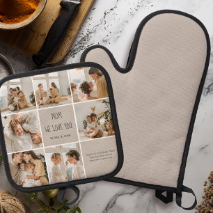 Collage Foto Mam We houden van je Ovenwant & Pannenlap Set