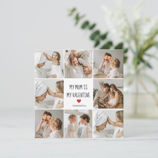 Collage Foto | Mijn moeder is mijn Valentijn Gift (Staand voorkant)