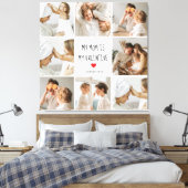Collage Foto | Mijn moeder is mijn Valentijn Gift Canvas Afdruk (Insitu (Slaapkamer))
