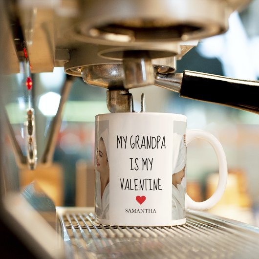 Collage Foto | Mijn opa is mijn Valentijn Gift Koffiemok