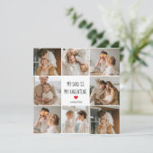 Collage Foto | Mijn vader is mijn Valentijn Gift (Staand voorkant)