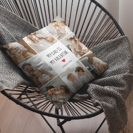 Collage Foto | Mijn vader is mijn Valentijn Gift Buitenkussen