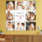 Collage Foto | Mijn vader is mijn Valentijn Gift Canvas Afdruk (Insitu (Woonkamer))