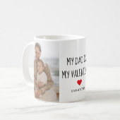 Collage Foto | Mijn vader is mijn Valentijn Gift Koffiemok (Voorkant links)