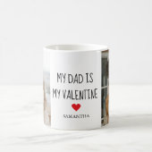 Collage Foto | Mijn vader is mijn Valentijn Gift Koffiemok (Center)