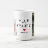 Collage Foto | Mijn vader is mijn Valentijn Gift Koffiemok (Center)