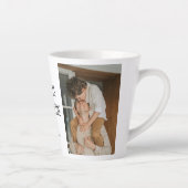 Collage Foto | Mijn vader is mijn Valentijn Gift Latte Mok (Rechts)