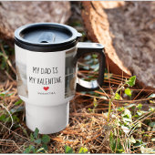 Collage Foto | Mijn vader is mijn Valentijn Gift Reisbeker