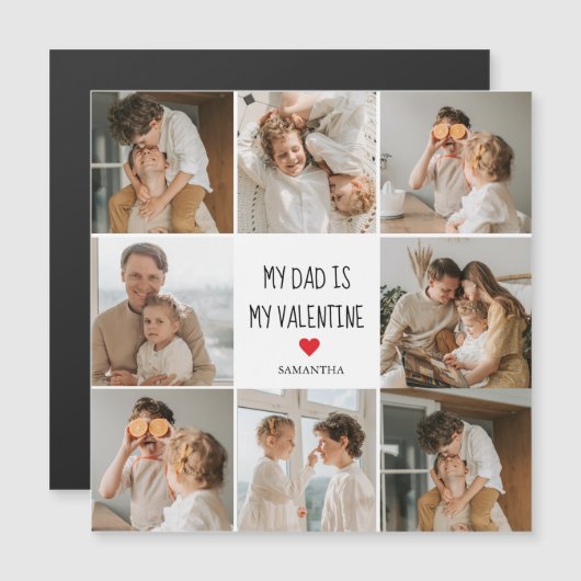 Collage Foto | Mijn vader is mijn valentijnsdag ca (Voorkant / Achterkant)