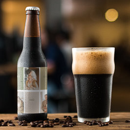 Collage Foto Modern Best Pap Ever Gift Bier Etiket