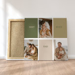 Collage Foto Modern Best Pap Ever Gift Canvas Afdruk<br><div class="desc">Een Collage Foto Modern Best Pap Ever Gift is een perfecte manier om je waardering voor je vader te shows. Dit cadeau bestaat uit een moderne fotocollage, met meerdere foto's van jou en je vader, die de speciale momenten en herinneringen belicht die je samen hebt gedeeld. De foto's zijn op...</div>