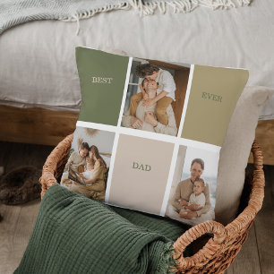 Collage Foto Modern Best Pap Ever Gift Kussen