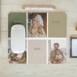 Collage Foto Modern Best Pap Ever Gift Muismat