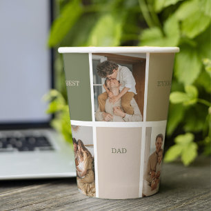 Collage Foto Modern Best Pap Ever Gift Papieren Bekers
