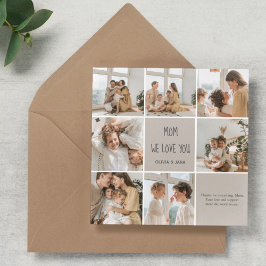 Collage Foto Moeder We houden van jou 