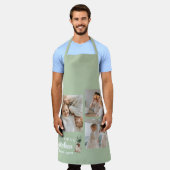 Collage Foto & Opa Keuken is altijd open Schort (Gedragen)