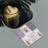 Collage Foto Paars Best Mam Ever Cadeft Glazen Onderzetter