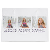Collage Foto Paars Best Mam Ever Cadeft Groot Cadeauzakje (Voorkant)