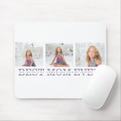 Collage Foto Paars Best Mam Ever Cadeft Muismat (Met muis)