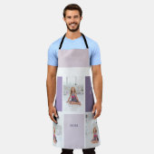 Collage Foto Paars Best Mam Ever Cadeft Schort (Gedragen)