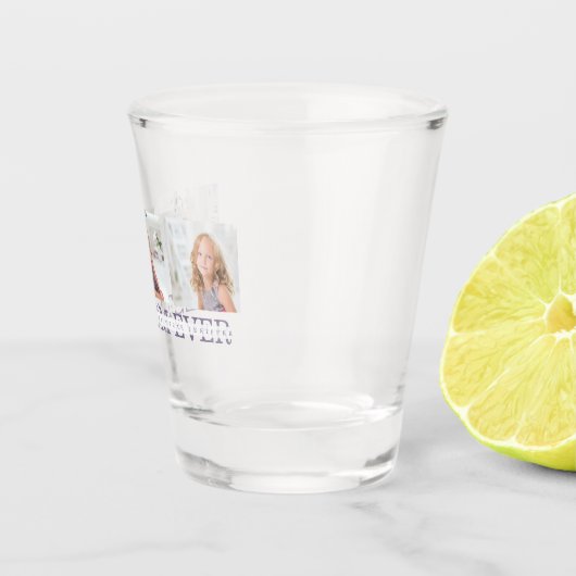 Collage Foto Paars Best Mam Ever Cadeft Shot Glas (Rechts)