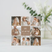 Collage Foto Pap We houden van je gelukkige vaderd (Staand voorkant)