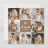 Collage Foto Pap We houden van je gelukkige vaderd (Voorkant)