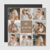 Collage Foto Pap We houden van je gelukkige vaderd (Voorkant / Achterkant)