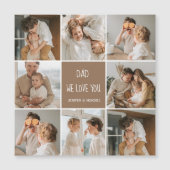 Collage Foto Pap We houden van je gelukkige vaderd (Voorkant)