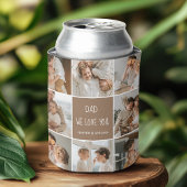 Collage Foto Pap We houden van je gelukkige vaderd Blikjeskoeler