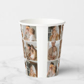 Collage Foto Pap We houden van je gelukkige vaderd Papieren Bekers (Rechts)