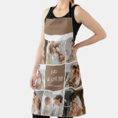 Collage Foto Pap We houden van je gelukkige vaderd Schort (Insitu)