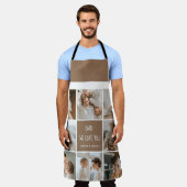 Collage Foto Pap We houden van je gelukkige vaderd Schort (Gedragen)