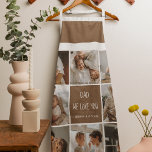 Collage Foto Pap We houden van je gelukkige vaderd Schort<br><div class="desc">Een collage foto is een collectie afbeeldingen die op een visueel plezierige manier zijn samengebracht, en het kan een geweldige manier zijn om speciale gelegenheden zoals Vaderdag te vieren. In deze collage hebben we een aantal foto's gemaakt die de liefhebbende herinneringen weergeven die we in de loop der jaren met...</div>