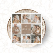 Collage Foto Pap We houden van je gelukkige vaderd Servet