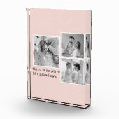 Collage Foto Pastel Roze Best Grandma Gift (Rechts)