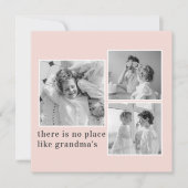 Collage Foto Pastel Roze Best Grandma Gift (Voorkant)