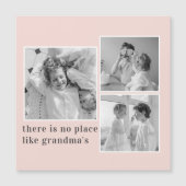 Collage Foto Pastel Roze Best Grandma Gift (Voorkant)