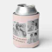 Collage Foto Pastel Roze Best Grandma Gift Blikjeskoeler (Blikje Voorkant)