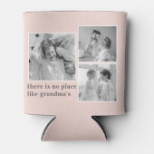 Collage Foto Pastel Roze Best Grandma Gift Blikjeskoeler (Voorkant)