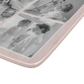Collage Foto Pastel Roze Best Grandma Gift Snijplank (Hoek)