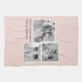 Collage Foto Pastel Roze Best Grandma Gift Theedoek (Horizontaal)