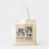 Collage Foto Pastel Roze Best Grandma Gift Tote Bag (Voorkant)