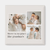 Collage Foto & Quote Best Grandma Gift Magneet (Voorkant)