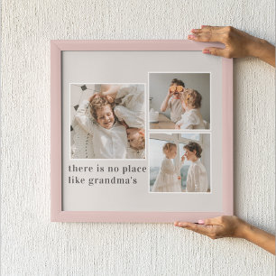 Collage Foto & Quote Best Grandma Gift Poster