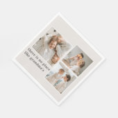 Collage Foto & Quote Best Grandma Gift Servet (Hoek)